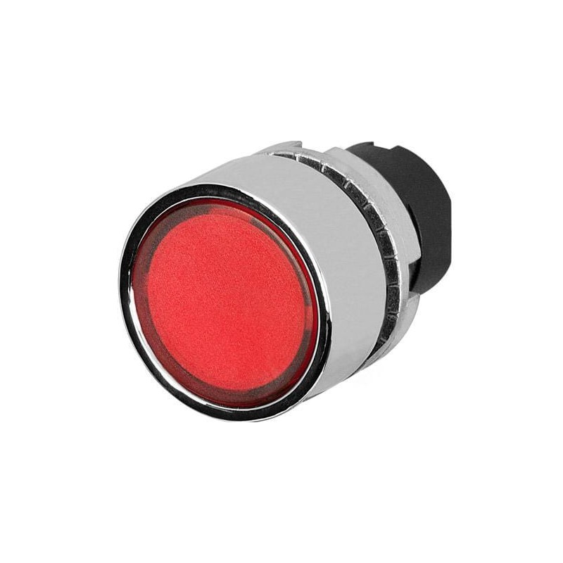 Red illuminated push button - 020PTAILRW