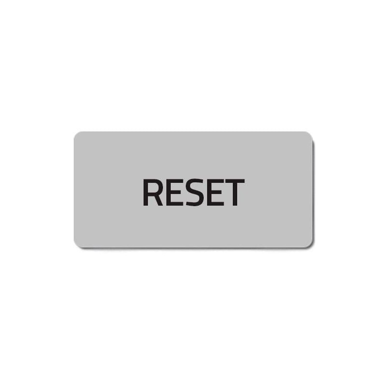 Label RESET - 02055T Label RESET - 02055T