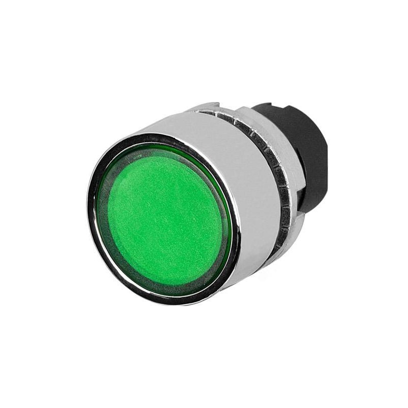 Green illuminated push button - 020PTAILVW