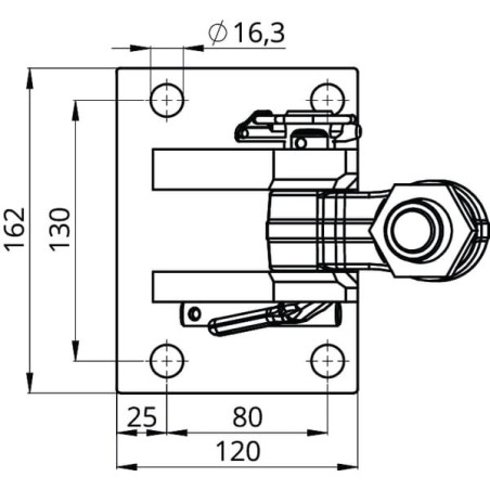 Locking complete K80 heavy duty - 02481349A43