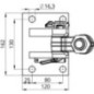 Locking complete K80 heavy duty - 02481349A43 Locking complete K80 heavy duty - 02481349A43