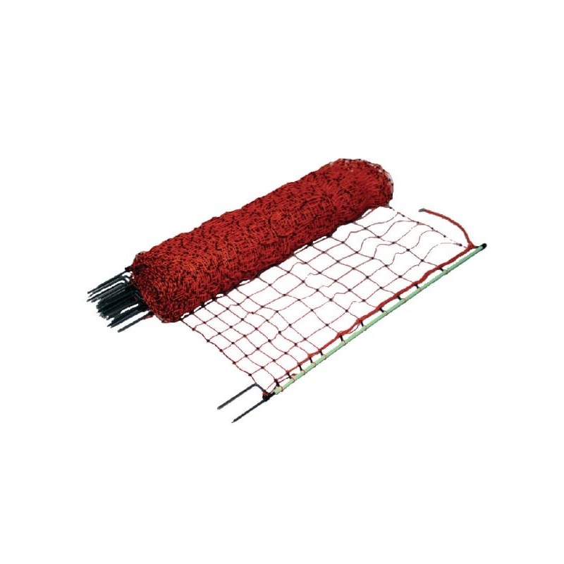 Siatka ogrodzeniowa dla drobiu, 112 cm x 50 m słupki z podwójnym kolcem - 022403GAL Siatka ogrodzeniowa dla drobiu, 112 cm x 50 m słupki z podwójnym kolcem - 022403GAL