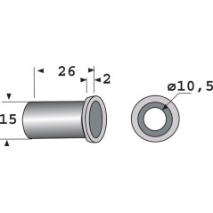 0280101N Unbranded, Bushings and mounts 