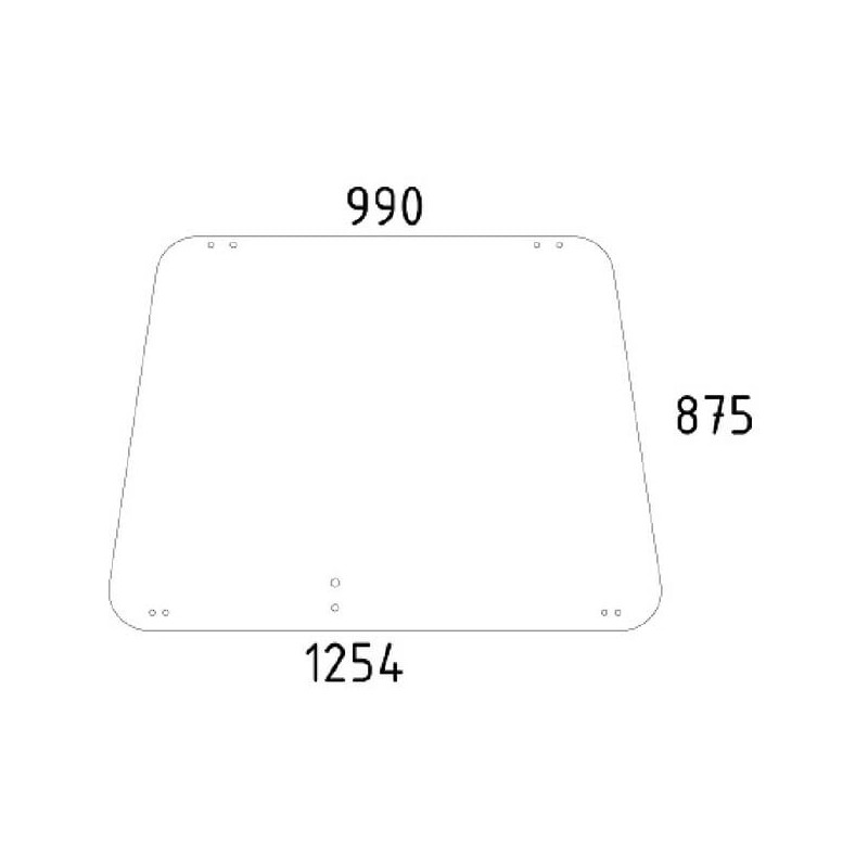 Cab glass - 02381810N Cab glass - 02381810N