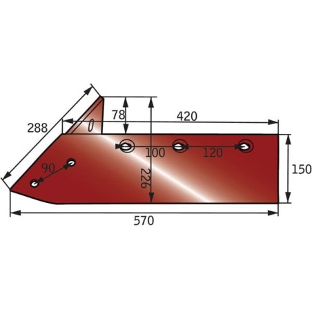 Left replacement point share - 031189G