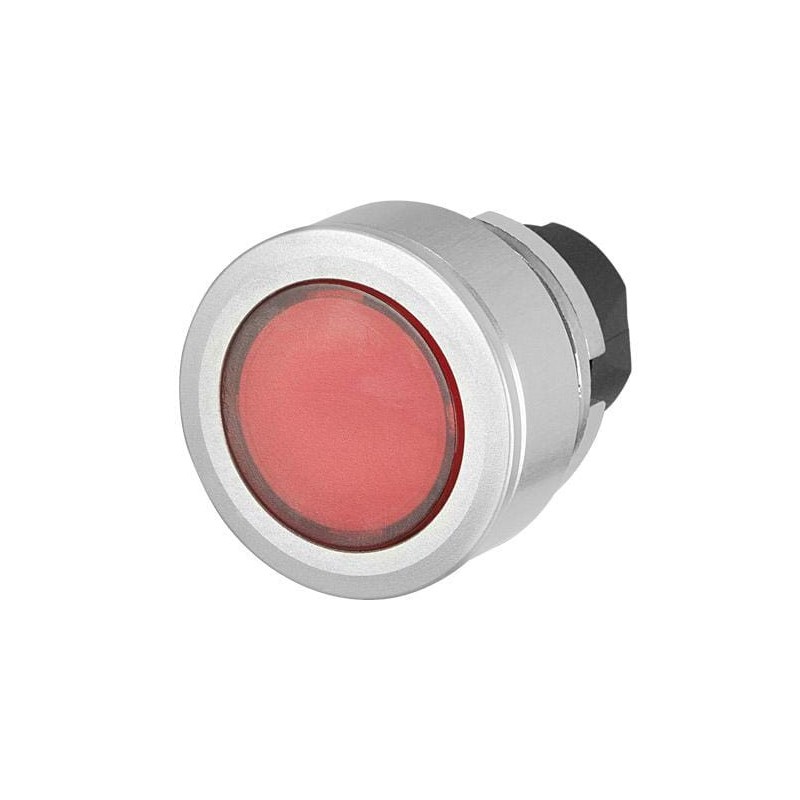 Red illum push button with stop - 030PPFLIR