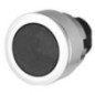 Black push button with stopper - 030PPFIN