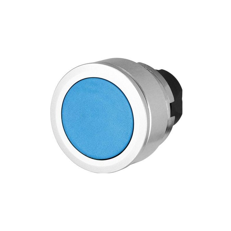 Blue push button, embedded - 030PFIBL