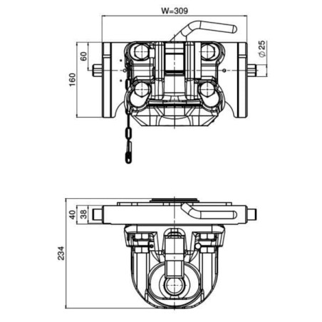 320 mm Piton block - 03632021A02