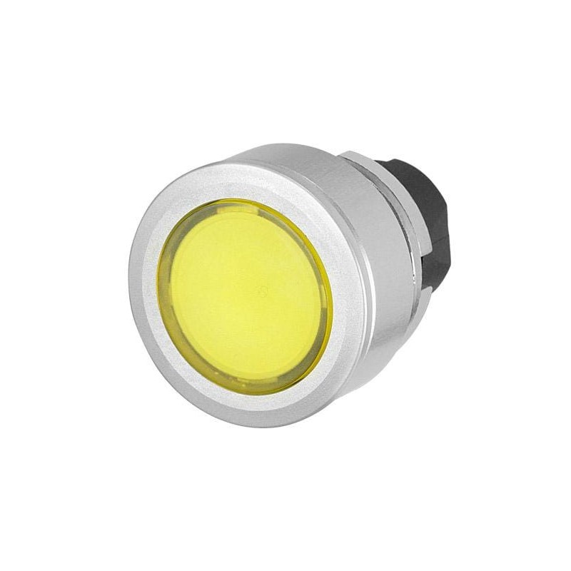 Yellow illum push button with stop - 030PPFLIG