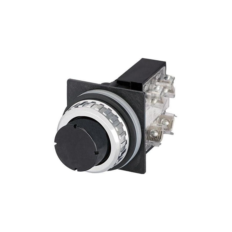 Push button, ext. guard, black - 030RRNF1