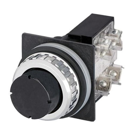 Push button, ext. guard, black - 030RRNF1