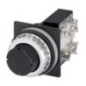 Push button, ext. guard, black - 030RRNF1
