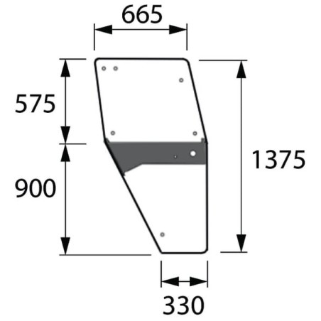 Türglas komplett - 04347341N