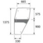 Cab glass - 04347340N