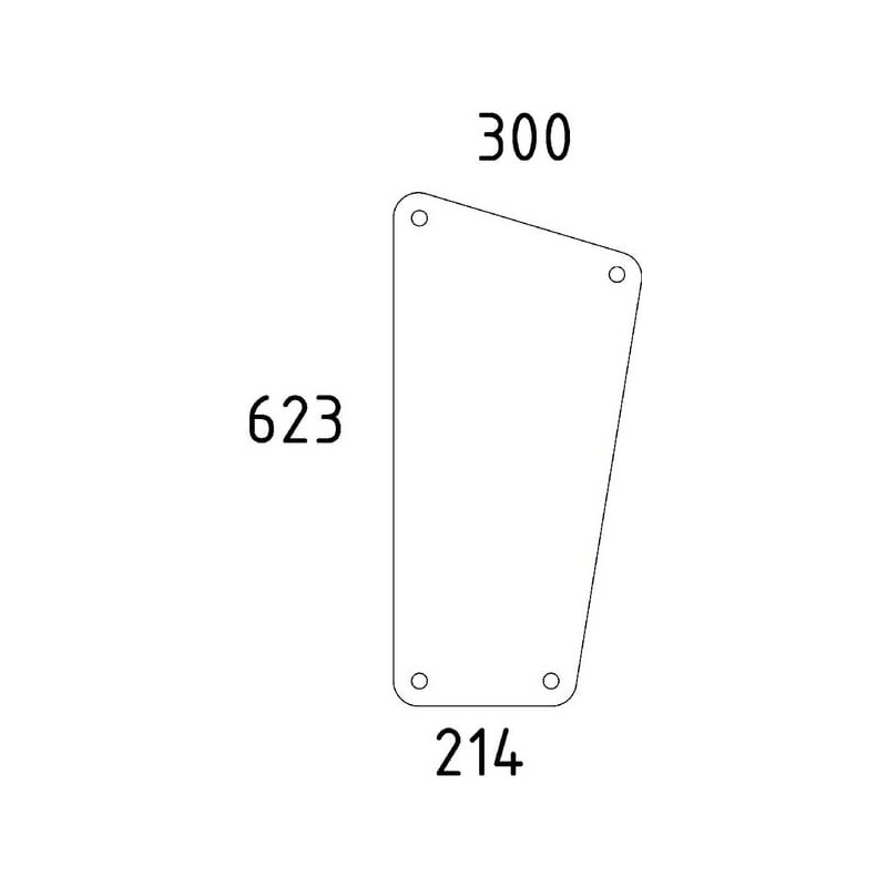 Cab glass - 04340331N
