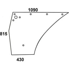 04366139N Kramp, Door glass 