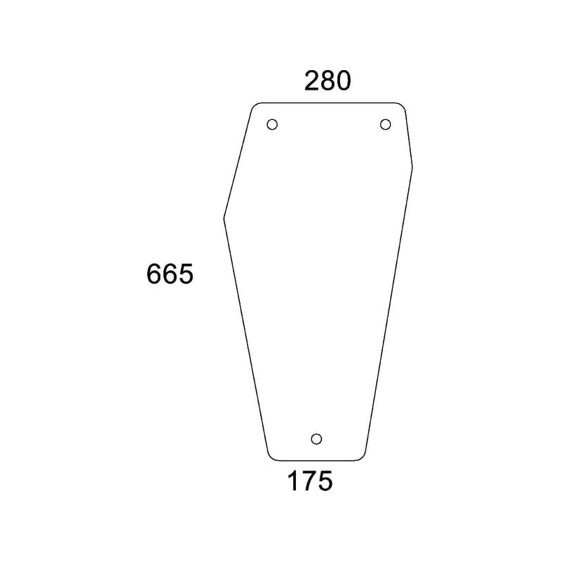 Lower front glass - 04351733N Lower front glass - 04351733N