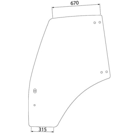 Türscheibe rechts - 04418952KR
