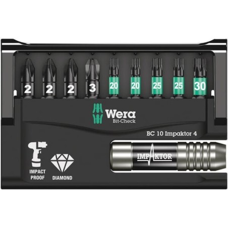 Bit set 10 Piece - 05057417001WERA