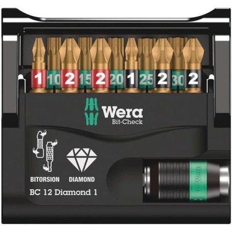 Bit set 12 Piece - 05057421001WERA