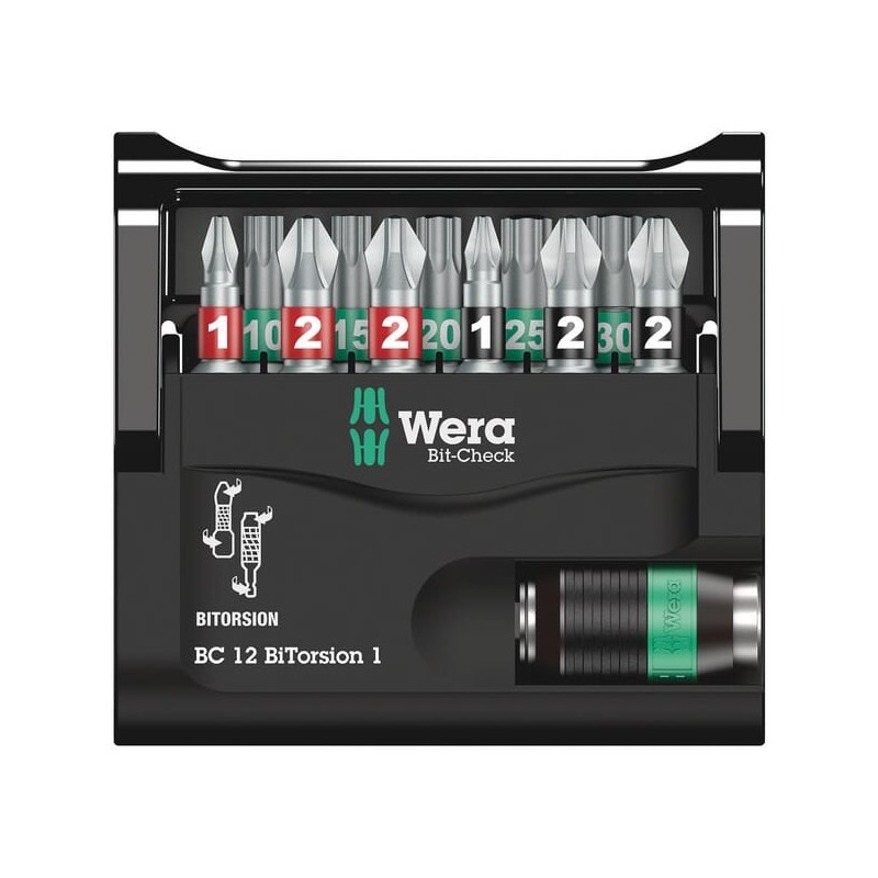Bit set 12 Piece - 05057420001WERA