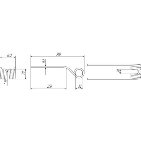 Rotary tine Stoll - 0673740KR