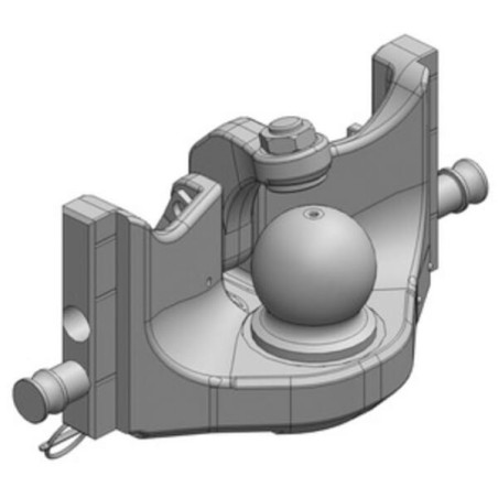 Tow ball coupler K80 314mm - 05631451A02