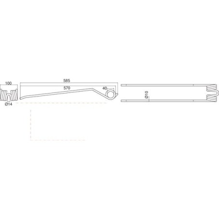 Rotary tine Stoll - 0654340KR