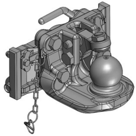 Tow ball coupler K80 325 mm - 05632533A02