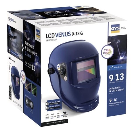 Schweißerhelm blau LCD Venus 9/13 - 079748GYS