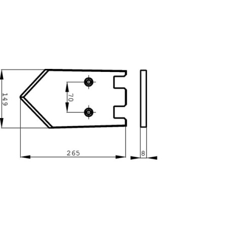 Lemiesz lewy Grimme - 08900032N
