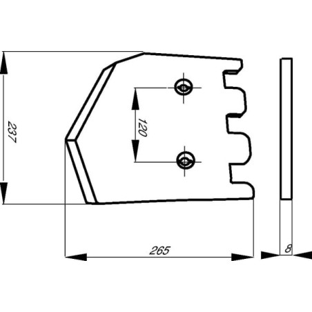 Lemiesz prawy Grimme - 08900357N