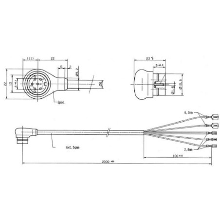 Control Cable for 1-mirror oper. - 093200310H