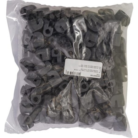Isolator schwarz für 10mm, 100x - 100506P100