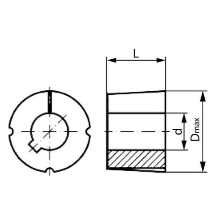 Taperlock bush 10 mm - 100810TLKR